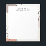 Bloc-notes formes et lignes neutres Abstraits<br><div class="desc">Formes et lignes abstraites modernes dans des tons neutres.</div>