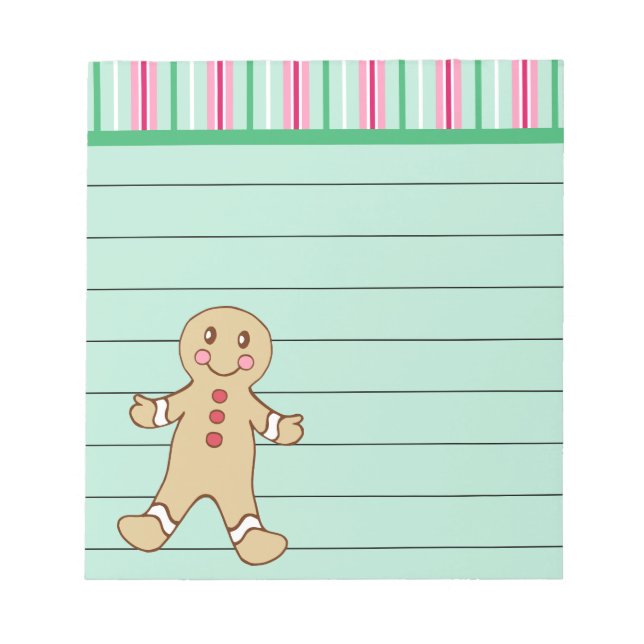 Bloc-notes Garçon Pain d'épices (Devant)