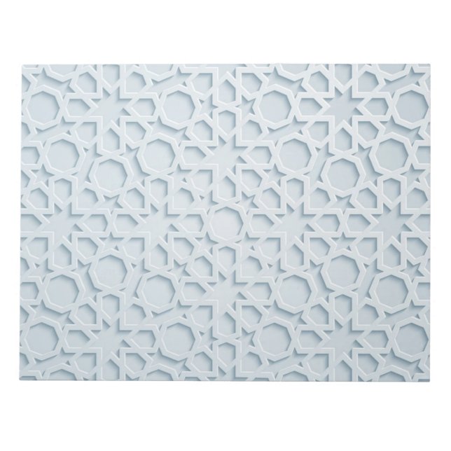 bloc-notes géométrique marocain islamique (Devant)