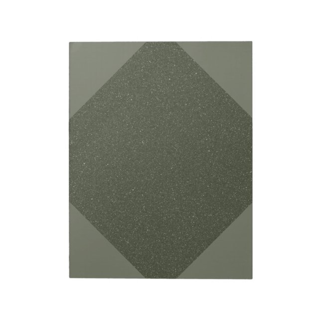 Bloc-notes géométrique Moss Green personnalisé - p (Tourné)