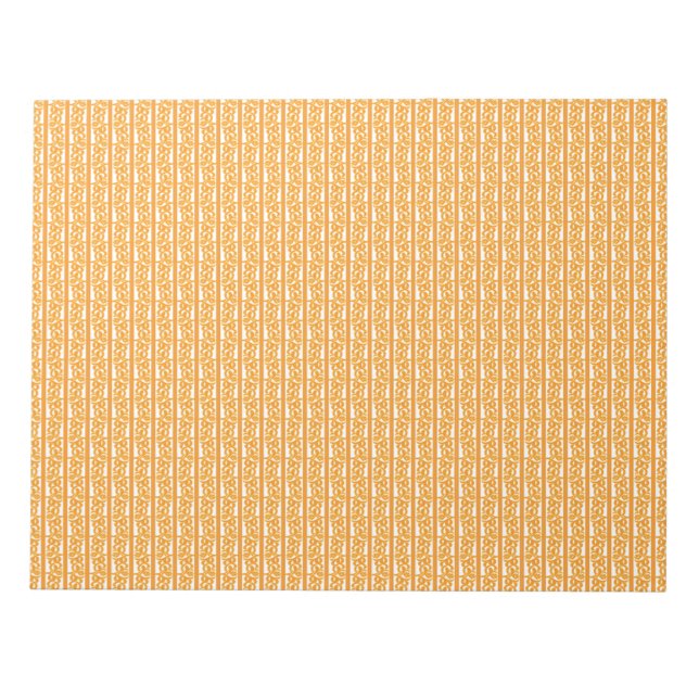 Bloc-notes | Géométrique Orange | Papeterie Créati (Devant)