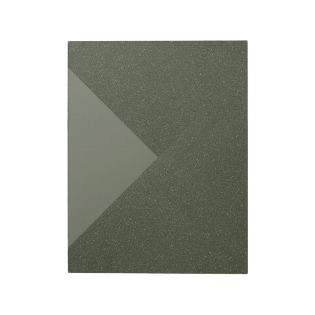 Bloc-notes géométrique vert mousse moderne – Perso (Tourné)