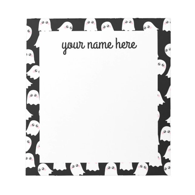 Bloc-notes Ghosts personnalisé (Devant)