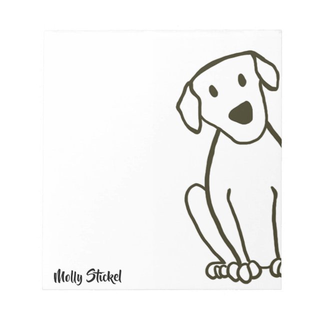 Bloc-notes Gros Labo Chien (Devant)