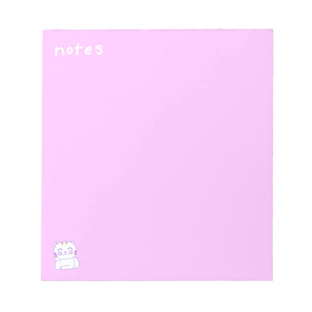 Bloc-notes Happy Cat 14 cm x 15 cm - 40 pages (Devant)