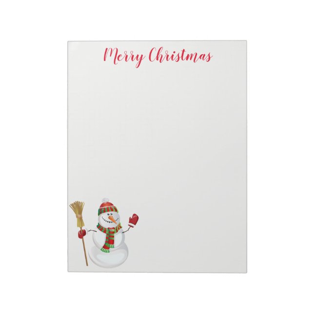 Bloc-notes Holiday Snowman (Tourné)