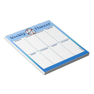 Bloc-notes horaire de KiniArt Westie Secourt horai
