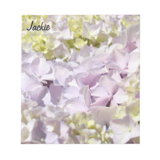 Bloc-notes Hydrangea Fleur de Lavande Votre Nom pe