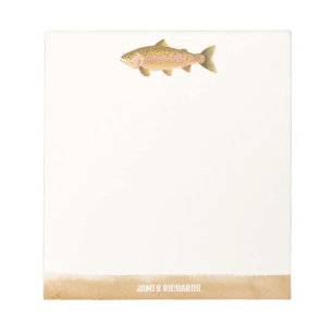 Bloc-notes illustré de poissons pour les amateurs