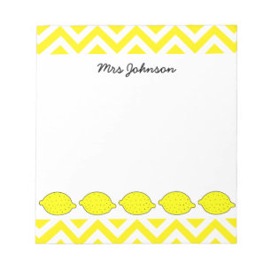 Bloc-notes jaune citron pour enseignant   Personna