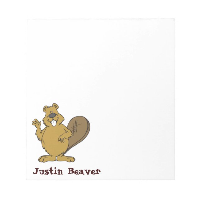 Bloc-notes Justin Beaver (Devant)