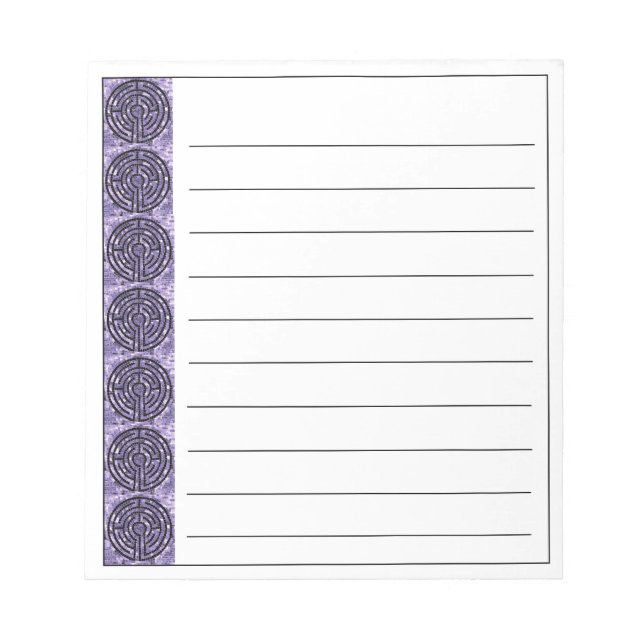 Bloc-notes LABYRINTH VI 5,5x6 + lignes (Devant)