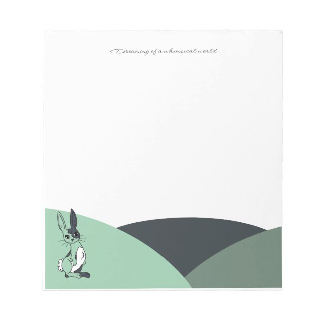 Bloc-notes Lapin Vert (Devant)