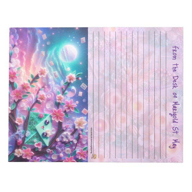 Bloc-notes ligné Happy Mail (Devant)