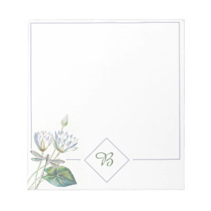 Bloc-notes lotus et libellule
