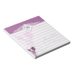 Bloc-notes lys violets