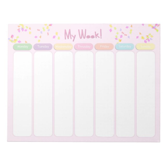 Bloc-notes Ma semaine (Devant)