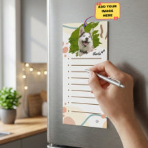 Bloc-notes magnétique personnalisé avec photo de l