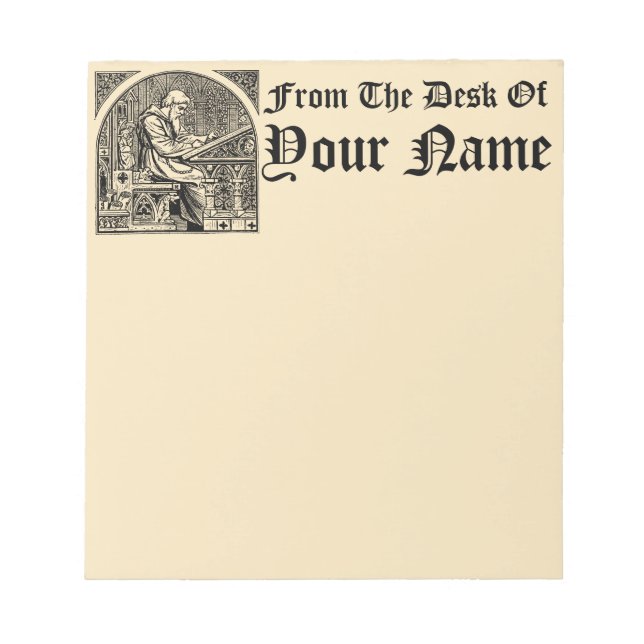 Bloc-notes médiéval pour Modèle Scriptorium (Devant)