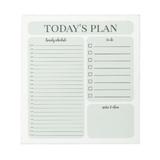 Bloc-notes minimaliste de planification quotidienn