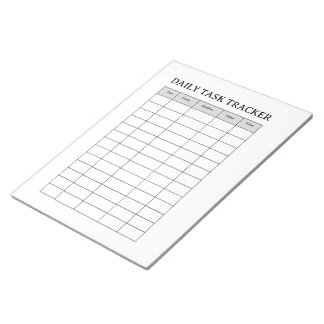 Bloc-notes minimaliste de suivi des tâches quotidi