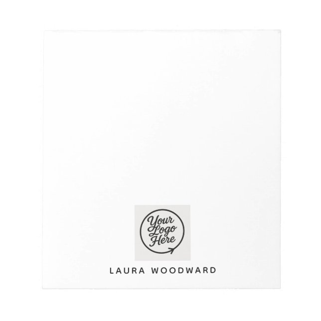 Bloc-notes minimaliste personnalisé (Devant)