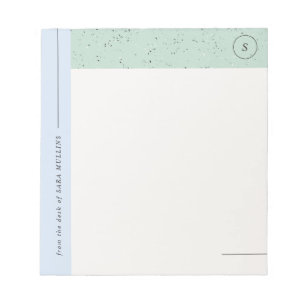 Bloc-notes minimaliste pour monogramme Terrazzo - 