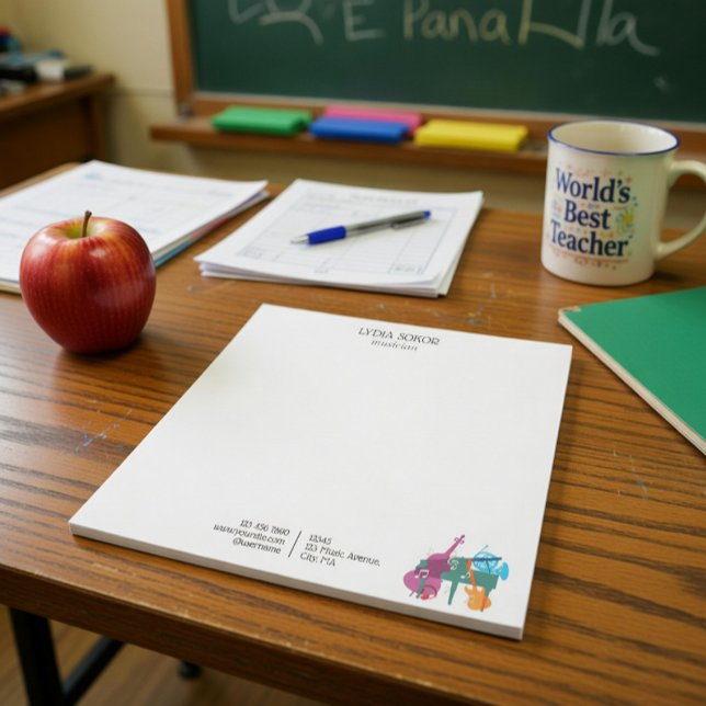 Bloc-notes moderne personnalisé pour multi-instrum (Créateur téléchargé)