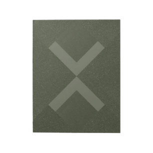 Bloc-notes Moss Green Geometry X Motif - Personnal