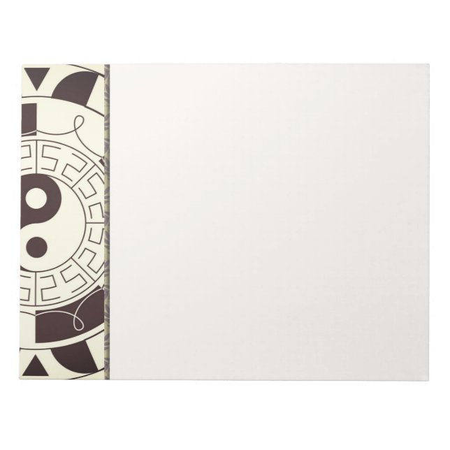 Bloc-notes Motif Yin Yang (Devant)
