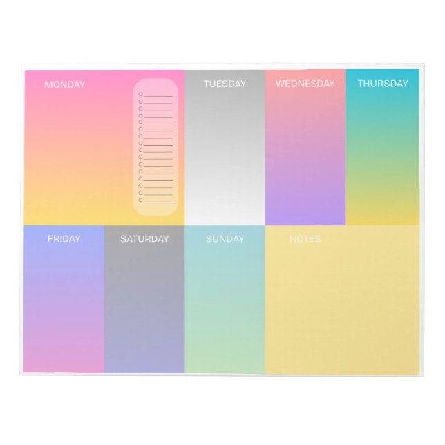 Bloc-notes Neon 8x11 (Devant)