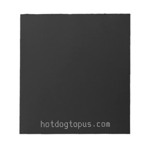 Bloc-notes noir foncé pour stylos à gel blanc et m