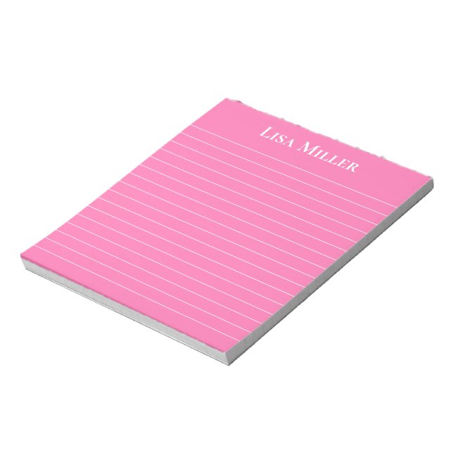 Bloc-notes - Nom personnalisé (Tourné)