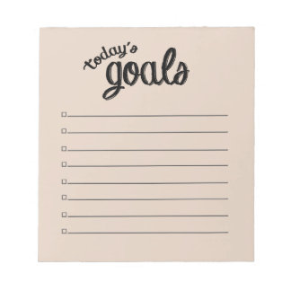 Bloc-notes OBJECTIFS ACTUELS