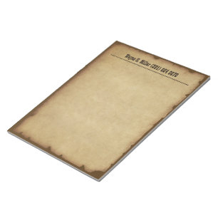 Bloc-notes occidental vintage