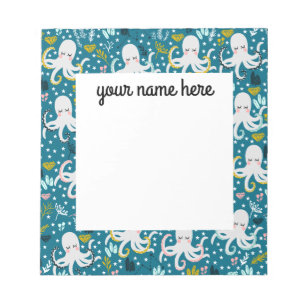 Bloc-notes Octopus personnalisé