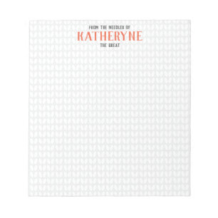 Bloc-notes Orange personnalisé Knit