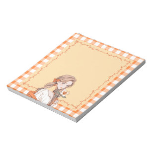 Bloc-notes Orange Simple Cute Anime Boho