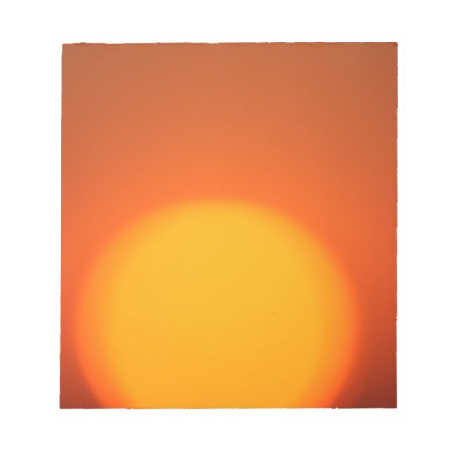 Bloc-notes orange Sunset (Devant)