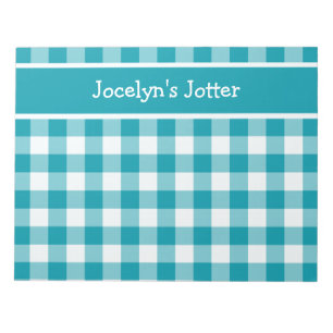 Bloc-notes ou Jotter personnalisés, En vichy de vé