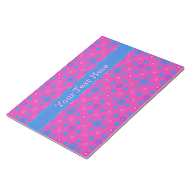 Bloc-notes ou Jotter personnalisés, Points Bleus M (Incliné)