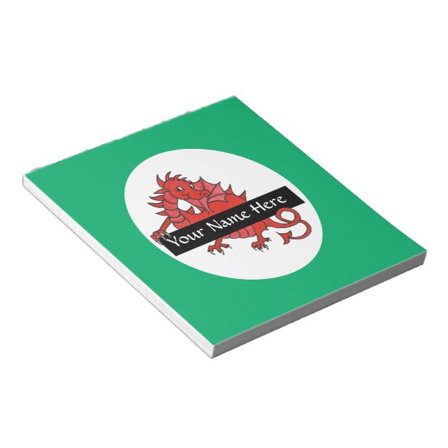 Bloc-notes ou Jotter pour personnaliser le Dragon  (Incliné)