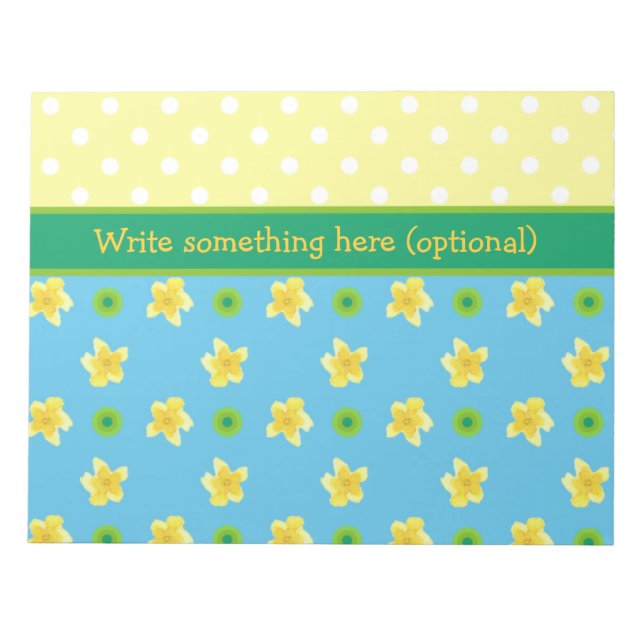 Bloc-notes ou Jotter pour personnaliser Primroses, (Devant)