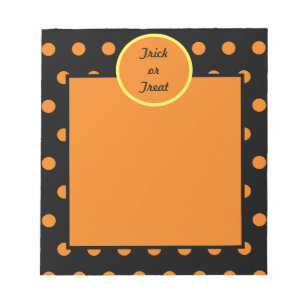 Bloc-notes ou traitement (noir et orange)