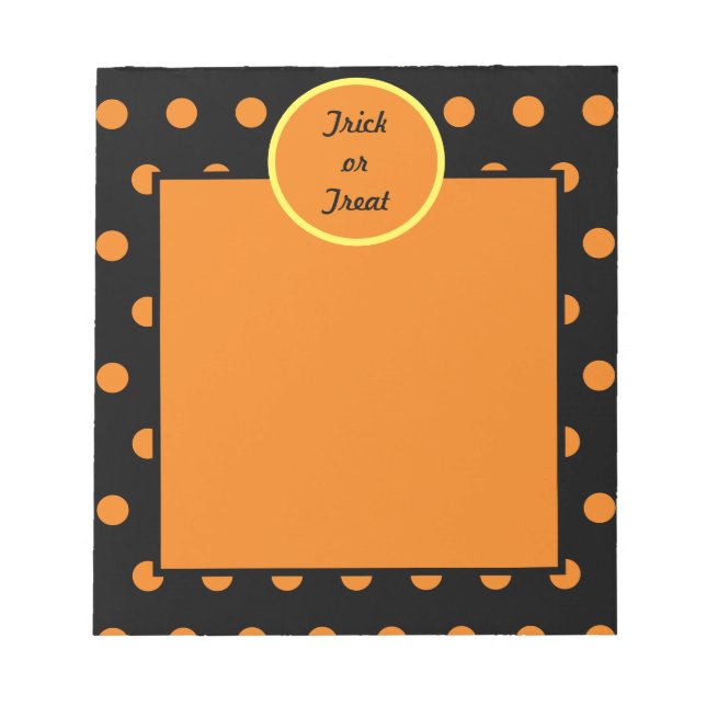 Bloc-notes ou traitement (noir et orange) (Devant)