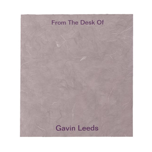 Bloc-notes : papier artisanal (Devant)