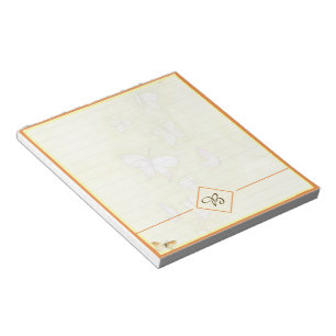 bloc-notes papillons aquarelle