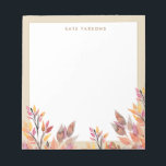 Bloc-notes Pastel Aquarelle Automne Folift<br><div class="desc">Délicat motif floral arrière - plan.. Pour plus de matériel marketing de mise en correspondance,  de conception personnalisée ou de demande de logo,  veuillez me contacter à maurareed.designs@gmail.com et je répondrai dans les 24 heures. Pour l'expédition,  les demandes de stock de carte et les prix contactez Zazzle directement.</div>