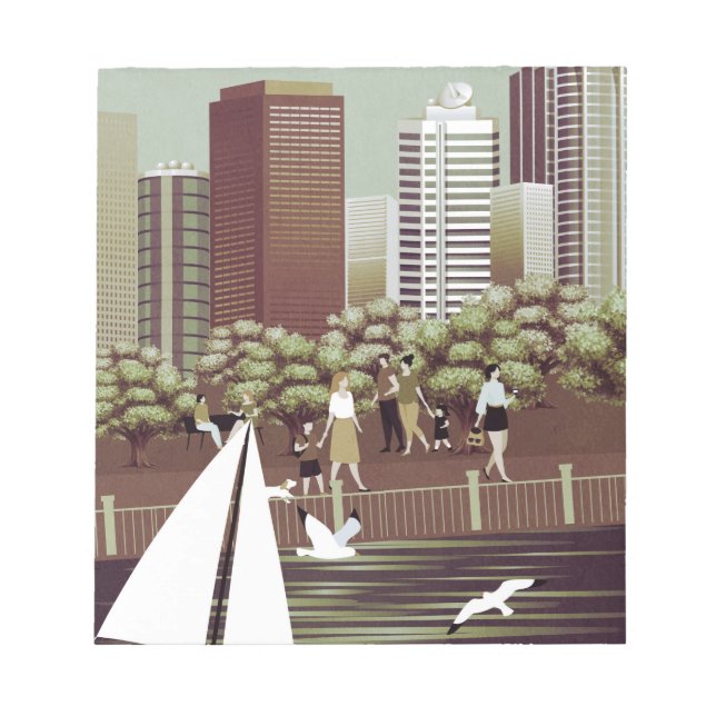 Bloc-notes paysage urbain (Devant)