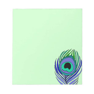 Bloc-notes Peacock Feather